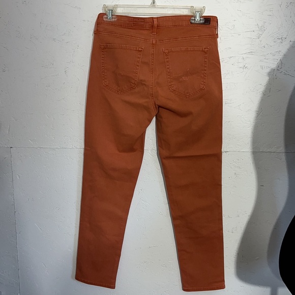 Ag Adriano Goldschmied salmon skinny jeans. Prima cigarette crop. - Picture 6 of 10